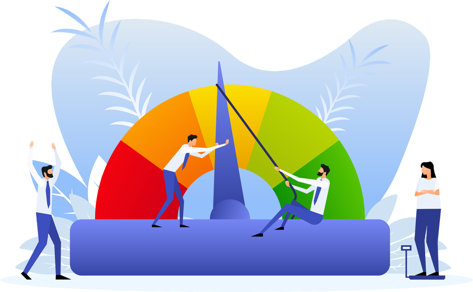 Credit score speedometer